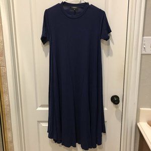 Roolee Mom Navy Tunic Swing Dress (M)